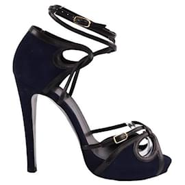 Hermès-Leather heels-Blue