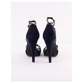 Hermès-Leather heels-Blue