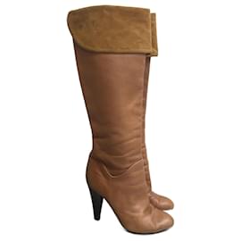 Botas RODOLPHE MENUDIER T.EU 38.5 Cuero Camello