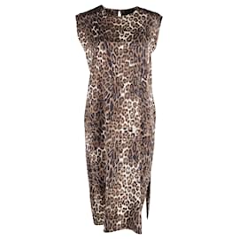 Nili Lotan-Nili Lotan Midi Dress in Animal Print Silk-Other