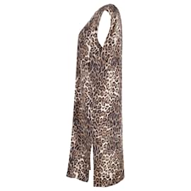 Nili Lotan-Nili Lotan Midi Dress in Animal Print Silk-Other