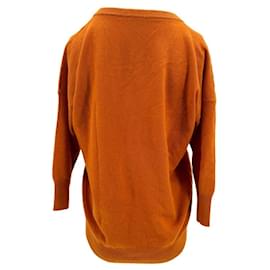 Leetha-Leetha knitwear T.International XS Cashmere-Orange
