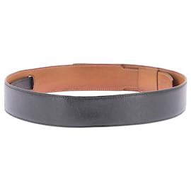 Hermès-Hermès belts T.cm 75 Leather-Navy blue