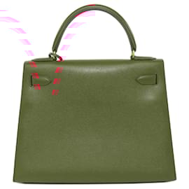 Hermès-Hermes Kelly 28 Handbag-Red