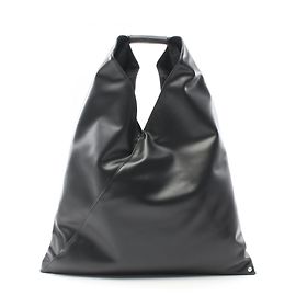 Maison Martin Margiela MM6 Maison Margiela Black Leather Tote Bag Black