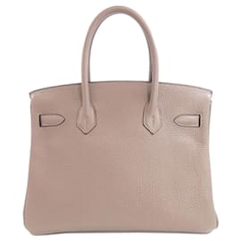 Hermès-Hermes Birkin 30 Togo Handbag-Beige
