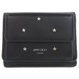 Jimmy Choo Geldbörse mit Sternmotiv Schwarz