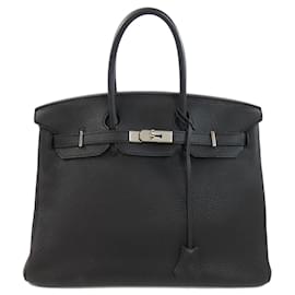 Hermès-Hermes Birkin 35 Handbag-Black