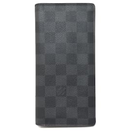 Louis Vuitton-Louis Vuitton Damier Graphite Long Wallet-Damier ebene