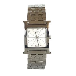 Hermès Relógio de pulso masculino Hermes Heure H Prata