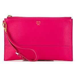 MCM Pink Leder Milla Tasche Pink