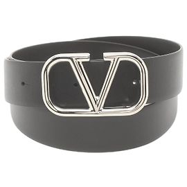 Valentino V Belt - Women's Leather Standard Belt Black