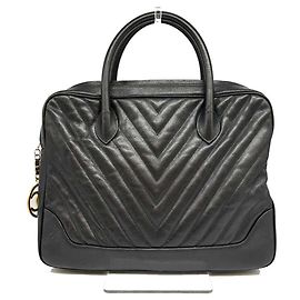 Chanel Caviar Leather Handbag Black