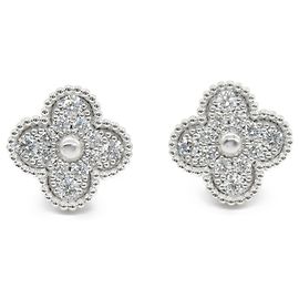 Boucles d'oreilles en diamant Alhambra de Van Cleef & Arpels Doré Autre