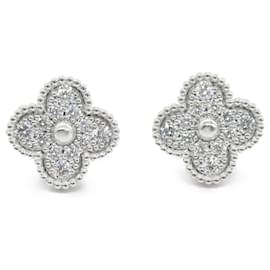 Brincos de diamante Alhambra da Van Cleef & Arpels Dourado Outro