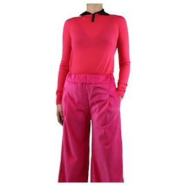 Proenza Schouler Helle pink Wolle Pullover mit hohem Kragen - Größe S Pink