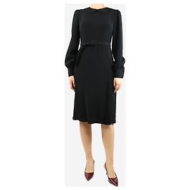 Marc by Marc Jacobs Schwarzes Midikleid mit Gürtel - Größe M Schwarz