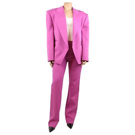 Magda Butrym Pink two-piece wool suit set - size UK 8 Pink