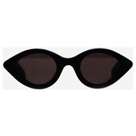 Alaïa Black oval sunglasses Black