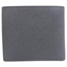 Prada-Prada Saffiano Bi-fold Wallet for Men-Brown,Black