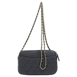 Chanel-Chanel Chain Shoulder Matelasse Bag-Black