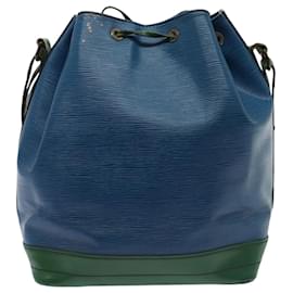 Louis Vuitton-LOUIS VUITTON Epi Noe Shoulder Bag Bicolor color Green Blue M44044 LV Auth 88338-Blue,Green