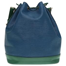 Louis Vuitton-LOUIS VUITTON Epi Noe Shoulder Bag Bicolor Green Blue M44044 LV Auth 87795-Blue,Green