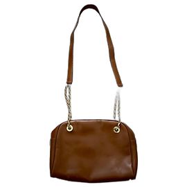 Bolsa de ombro Céline em couro marrom Marrom