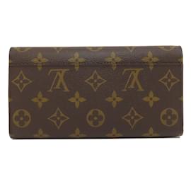 Louis Vuitton-Louis Vuitton M62234 Portefeuille Sarah Long Wallet-Brown,Fuschia