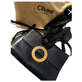 Céline M09 Leather Handbag Dark Blue Dark blue