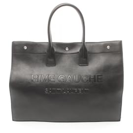 Saint Laurent-Saint Laurent Rive Gauche Tote Bag-Black