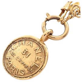 Collana placcata in oro Chanel 31 Rue Cambon D'oro