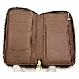 Louis Vuitton-Louis Vuitton Monogram Zippy Compact Wallet-Brown