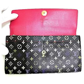 Louis Vuitton-Louis Vuitton Multicolor Portefeuille Sarah M93533 Long Wallet-Black,Multiple colors