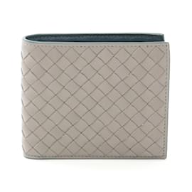 Bottega Veneta-Bottega Veneta Intrecciato Bi-fold Wallet-Brown