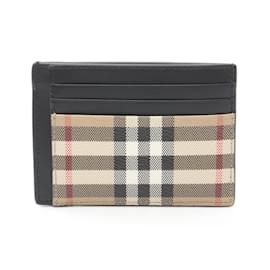 Burberry-Burberry Check Business Card Holder-Black,Multiple colors,Beige