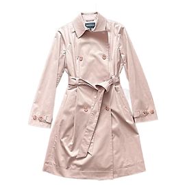 Trench de algodão Emporio Armani Rosa Rosa
