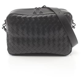 Bottega Veneta-Bottega Veneta Intrecciato Medium Camera Bag-Black