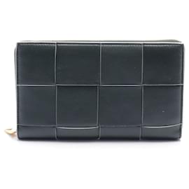 Bottega Veneta-Bottega Veneta Cassette Zip Around Wallet-Blue,Green