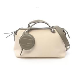 Fendi-Fendi By The Way Sac à main moyen-Blanc,Kaki