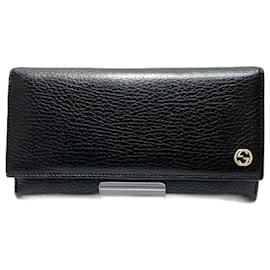 Gucci-GUCCI Interlocking G Long Wallet-Black