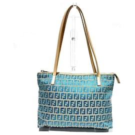 Fendi-Fendi Zucchino Handbag-Beige,Orange