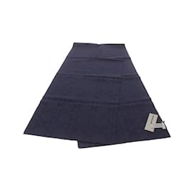 Christian Dior-Christian Dior Navy Cashmere Stole-Navy blue