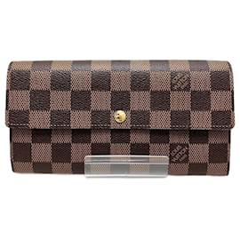 Louis Vuitton-Louis Vuitton Damier Portefeuille Sarah Bi-fold Wallet-Brown