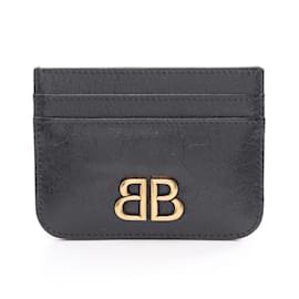 Balenciaga-Balenciaga Monaco Business Card Holder-Black
