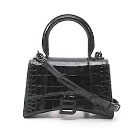 Balenciaga-Balenciaga Hourglass XS Handbag-Black