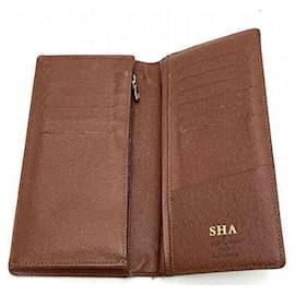 Louis Vuitton-Louis Vuitton Monogram Portefeuille Brazza Long Wallet-Brown