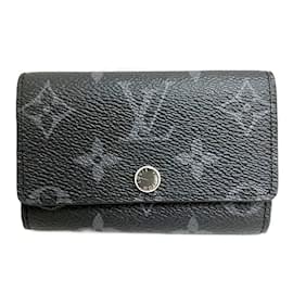 Louis Vuitton-Louis Vuitton Monogram Eclipse Multicle 6 Key Case-Brown