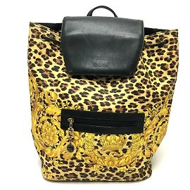 Zaino vintage Versace giallo e nero Giallo
