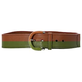 Prada-Prada Grained Belt in Brown Leather-Brown